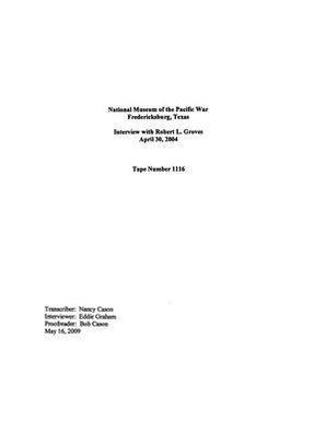 Oral History Interview with Robert L. (Bob) Groves, April 30, 2004