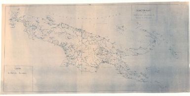 Schetskaart van Nieuw-Guinea