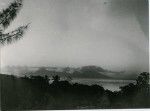 View of Moorea island, from Tahiti in the evening