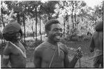 Babaimp: Kalam carriers, adolescent boy with barkcloth cap and shell necklaces