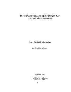 Oral History Interview with Charles Crider, December 8, 2001