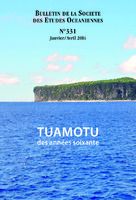 Bulletin de la Société des Études Océaniennes numéro 331