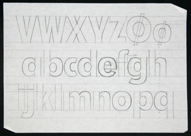 Churchward Legible Exbold Condensed 2002 Sketch