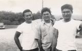 Wallace Doi, Kenneth Saruwatari and Eddie Watase in Honolulu.