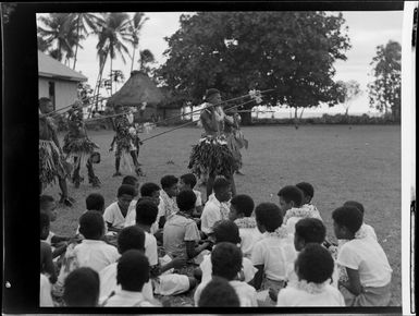 Children at the meke, Vuda village, Fiji