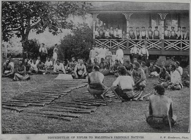 Distribution of Rifles to Malietoa's friendly natives