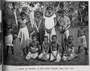 A group of children at a village near Suva, Fiji