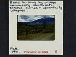 Road building by village community contracts, tractor owned and operated by villagers, [Papua New Guinea], Feb 1961