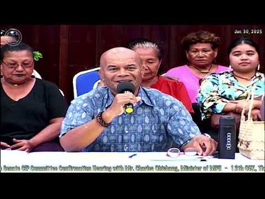12th OEK, Senate CIP Committee Confirmation Hearing with Mr. Charles Obichang to Minister Of MPII