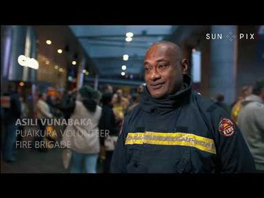 Cook Islands Firefighters take the Sky Tower Challenge