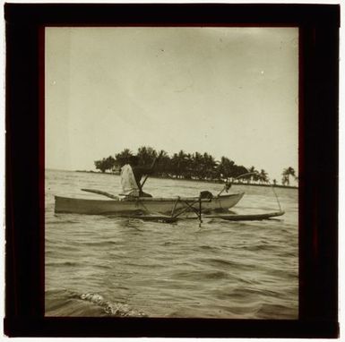 Man in a canoe