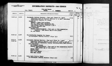 1940 Census Enumeration District Descriptions - Hawaii - Honolulu County - ED 2-176, ED 2-177, ED 2-178, ED 2-179