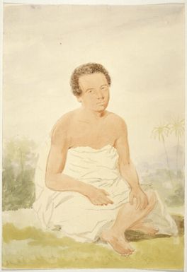 A native of Tongatabu, position of the kava drinker [James Gay Sawkins]