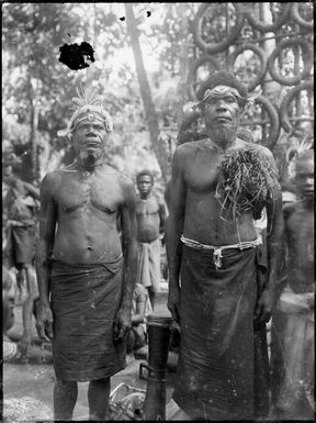 Two "big" men of Toma, New Guinea, ca. 1929 / Sarah Chinnery