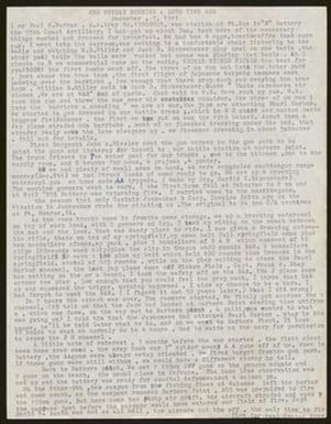 [Personal Account of Paul H. Barras Regarding The Attack on Pearl Harbor]