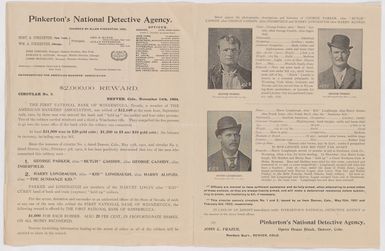 Pinkerton's National Detective Agency Circular No. 3