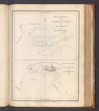 Plan of Capa-Luan in the Province of Tayabas on Luzon by Don Mannuel Galves. (with) Batangas Bay on Luzon by Capt. Will: Breton 1763