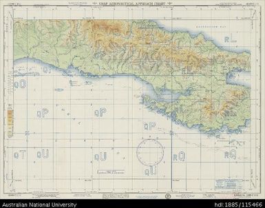 Papua New Guinea, New Guinea, Ladava, Aeronautical Approach Chart Series, Sheet 1096 C-I-G, 1955, 1:250 000