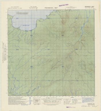 New Britain, provisional map (Borgen Bay)