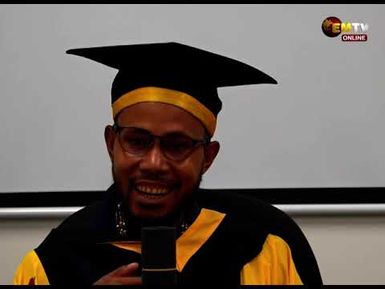 Institute of Business Studies graduate credits media for playing a vital role in his success.