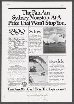 The Pan Am Sydney Nonstop. At A Price That Won't Stop You.