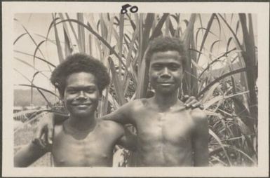 Two Papuan children, New Britain Island, Papua New Guinea, approximately 1916