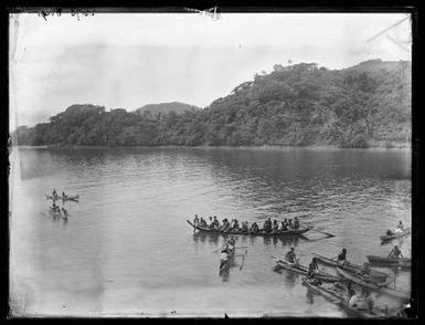 [Canoes, Pango Pango (sic), Samoa]