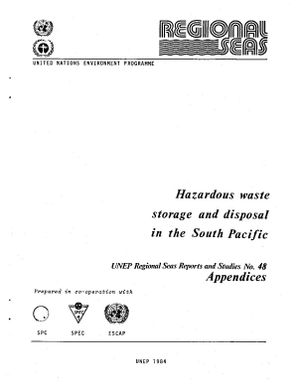 Hazardous waste storage and disposal in the South Pacific