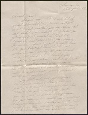 [Letter from James Walter Patrick to Mary Jean Ross, August 28, 1944]