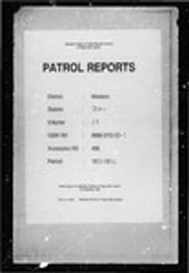 Patrol Reports. Western District, Daru, 1933 - 1934