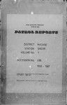 Patrol Reports. Madang District, Saidor, 1956 - 1957