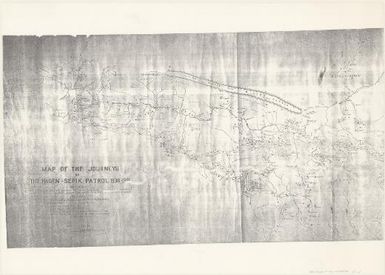 Map of the journeys of the Hagen-Sepik Patrol, 1938-39 (J.R. Black Map Collection / Item 128)