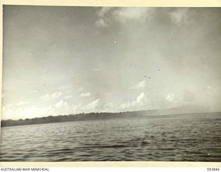 PORTON PLANTATION, SORAKEN AREA, BOUGAINVILLE, 1945-06-09. THE "DUNKIRK" OF A COMPANY 31/51 INFANTRY BATTALION WHO WITH A PLATOON FROM C COMPANY REQUIRED RESCUE FROM THE BEACHHEAD AFTER AN ..
