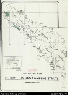 Solomon Islands, Choiseul Island & Manning Straits, West Sheet, 1959, 1:120 000