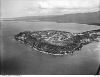 WEWAK POINT, NEW GUINEA, 1945-09-12. WEWAK POINT WHICH WAS CAPTURED ON 1945-05-10 BY 2/4 INFANTRY BATTALION, SUPPORTED BY C SQUADRON, 2/4 ARMED REGIMENT AND 2/1 AND 2/2 FIELD REGIMENTS