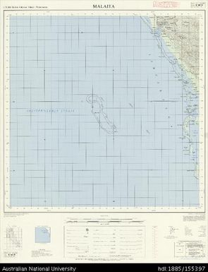 Solomon Islands, British Solomon Islands Protectorate, Malaita, Series: X711, Sheet 8-160-15, 1971, 1:50 000