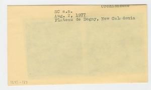[Orchidaceae in New Caledonia, envelope IE41-187]