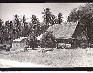 NAURU ISLAND. 1945-09-15. A JAPANESE HOSPITAL IN THE AREA CONTROLLED BY THE 31/51ST INFANTRY BATTALION