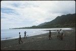 Men and women on beach