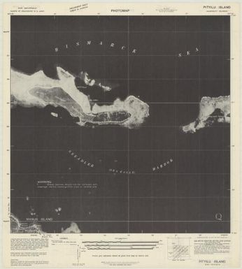 Special map Admiralty Islands (Pityilu Island , back)