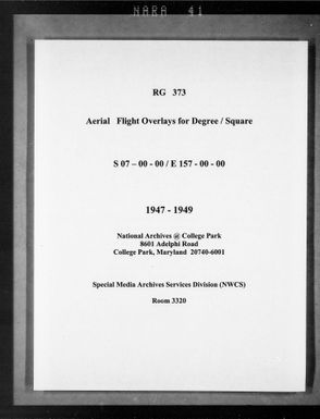 Overlay indexes for degree square 07S157E