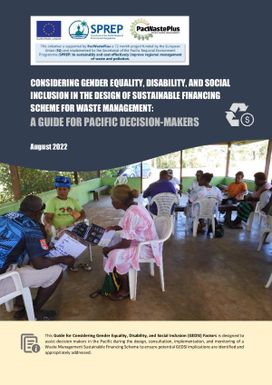 Considering Gender Equality, Disability, and Social Inclusion in the Design of Sustainable Financing Scheme for Waste Management: A Guide for Pacific Decision-makers