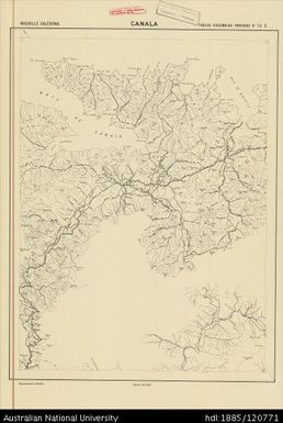 New Caledonia, Canala, Sheet 13-E (East), 1:40 000
