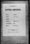 Patrol Reports. Western District, Morehead, 1962 - 1963