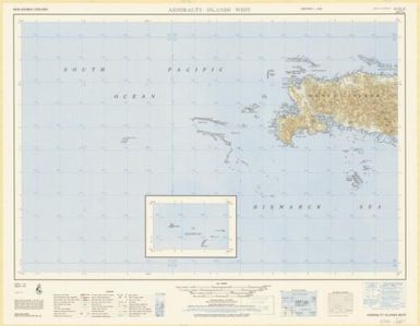 New Guinea 1:250,000 (Admiralty Islands West ; SA 55-10 ; 1965)