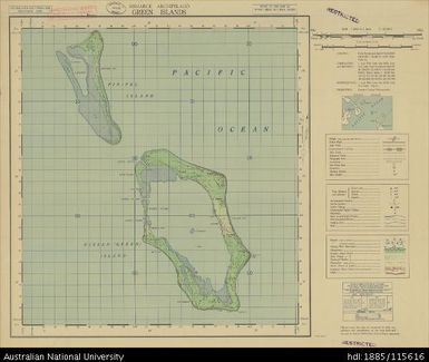 Papua New Guinea, Bismarck Archipelago, Green Islands, 1 Inch series, Sheet 467, 1944, 1:63 360