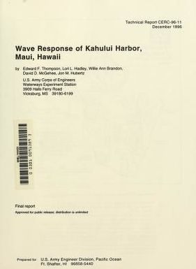 Wave response of Kahului Harbor, Maui, Hawaii