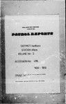 Patrol Reports. Northern District, Afore, 1968 - 1969