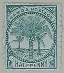 Stamp: Samoan Half Penny