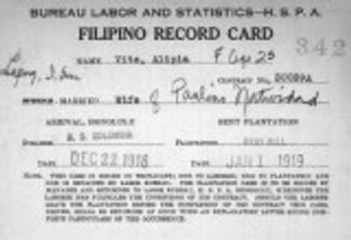 Vite, Alipia $ Natividad, Paulino